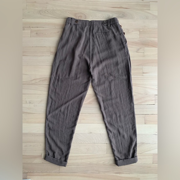 COVET - High-waisted Light Trousers - Picture 5 of 13